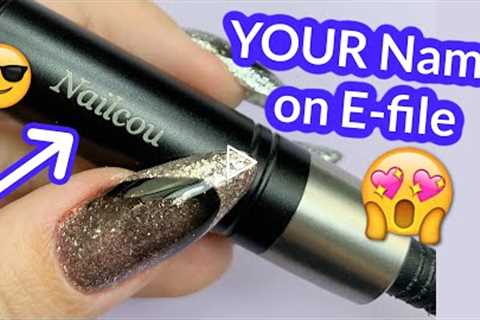 E-file with YOUR Name | MelodySusie Kanon Nail Drill Review | Quick Gel Fill | Trending Design