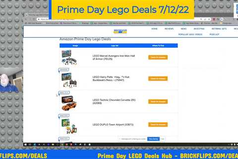 LIVE LEGO Deals For Prime Day 2022 - Day 1 7/12/22  **Check Out Our HUB**