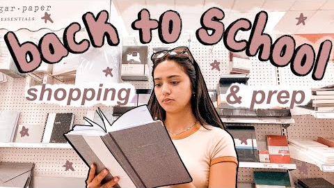 BACK TO SCHOOL: supplies shopping, backpack prep & organizing my desk