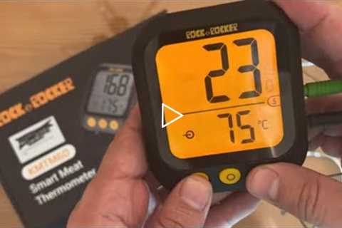 Review Rock&Rocker Wireless Meat Thermometer, 500Ft Bluetooth Grill Thermometer, 4 Preise Probes