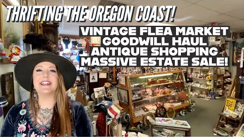 MARKET DAY + GOODWILL SHOPPING + 50% OFF AT MASSIVE ESTATE SALE! | Thrift With Me | Goodwill Haul