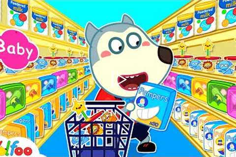 First Time Wolfoo Doing Shopping for Baby Lucy - Kids Stories About Baby | Wolfoo Channel