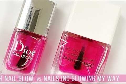 The Glow Look | Dior Nail Glow vs. Nails.Inc Glowing My Way | FULL REVIEW & WEAR TEST