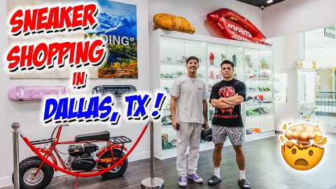 SHOPPING AT THE BEST SNEAKER STORES IN DALLAS! *Rare Shoes & Unique Layouts*