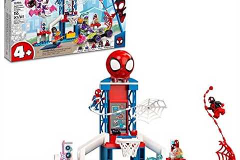 LEGO Marvel Spidey Spider-Man Webquarters Hangout 10784 Building Toy Set for Preschool Kids, Boys,..