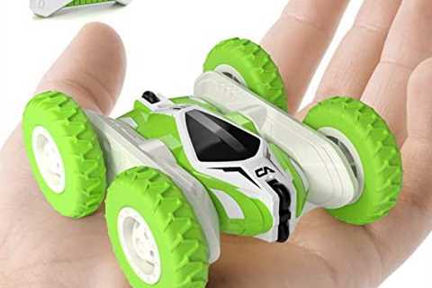 Sinovan Mini RC Cars Stunt Car Toy, 4WD 2.4Ghz Remote Control Car Double Sided Flips 360° Rotating..