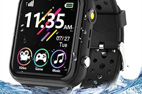 OVV Waterproof Kids Smart Watch for Boys Girls Ages 4-12 with 16 Games Video Camera Music Player..