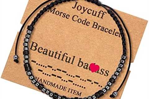 Inspirational Morse Code Bracelets for Women Men Mothers Day Birthday Christmas Gifts Mom Mother..