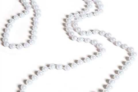 Rhode Island Novelty 48 Inch 7mm White Pearl Necklaces, Pack of 12