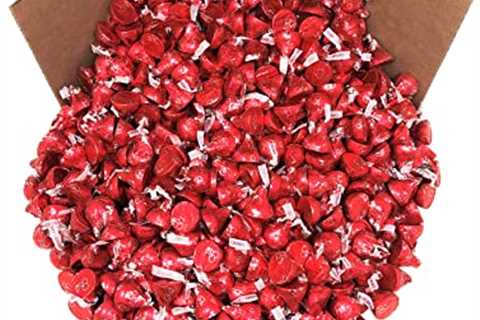 Valentine’s Day Hershey’s Kisses Cherry Cordial Milk Chocolate Filled Cherry Cordial Creme Candy,..