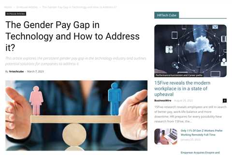 Closing the Gender Pay Gap in Technology: A Multifaceted Approach