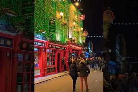 Temple Bar is ready for Saint Patrick's Parade- Dublin Ireland