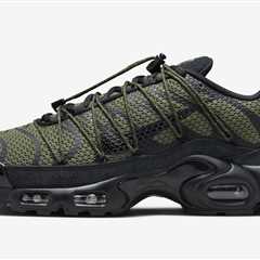 Olive and Black Cover This Toggle Version of The Nike Air Max Plus