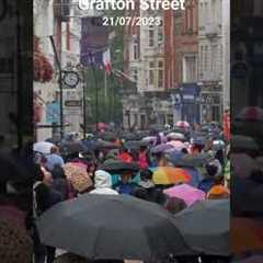 Grafton Street, Dublin Today - Summertime Rain