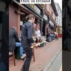 Only in Ireland, a Pint of Guinness Served on a Hurling Stick #Galway #dublin #guinness #irish