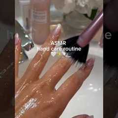 My glass hand care routine 🪞✨ #asmr #handcare #nails