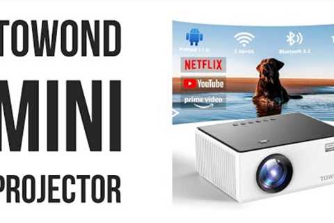 Mini Projector with Android TV 11.0, Towond Smart Projector with Wifi and Bluetooth