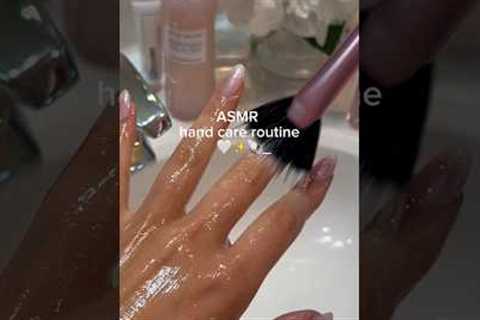 My glass hand care routine 🪞✨ #asmr #handcare #nails
