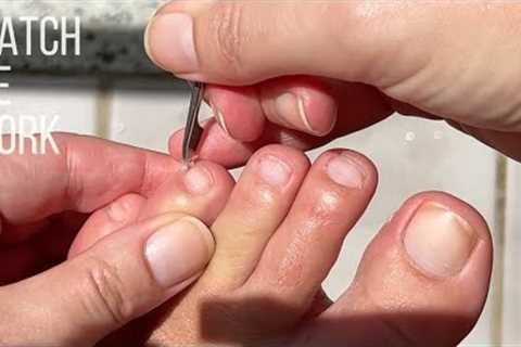 A pedicurist does her own DIY pedicure at home  ✅beginner friendly✅