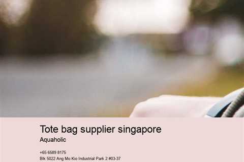 tote bag supplier singapore