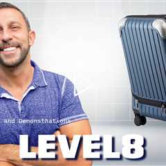 LEVEL8 Grace Carry On Luggage Airline Approved, 20 Inch Expandable Hardside Carry On Suitcase