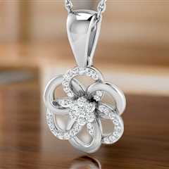 Unveiling Elegance: The Lab Diamond Flower Cluster Pendant Necklace