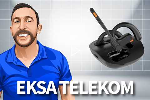 EKSA Telecom,  S30 AI Powered Open Ear Air Conduction True Wireless Headset