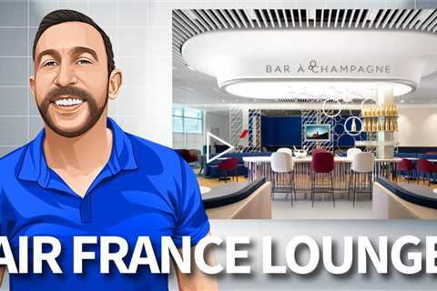 Air France's Lounge!  Is this Luxury Lounge worth it? ❤️❤️❤️❤️❤️