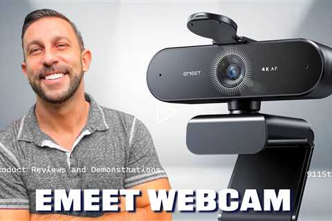 EMEET NOVA 4K Webcam for PC - Ultra 4K HD, PDAF Autofocus, Dual Noise-Cancelling Mics