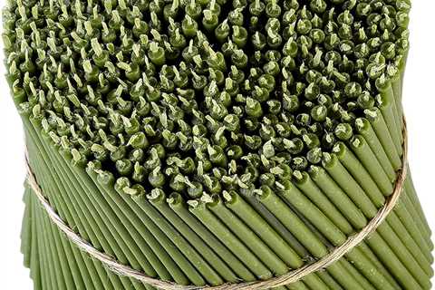 Danilovo Green Beeswax Taper Candles - Dripless & Soot-Free for Prayer & Rituals