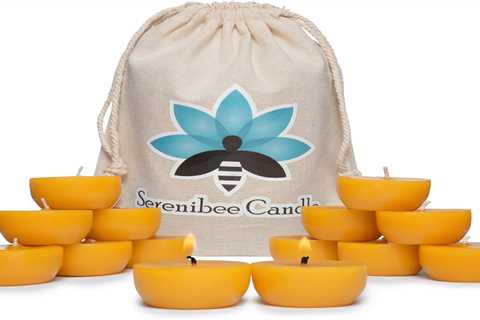 Eco-Friendly Beeswax Tea Light Candles - Organic Gift Set (12) - Pure & Hand-Poured