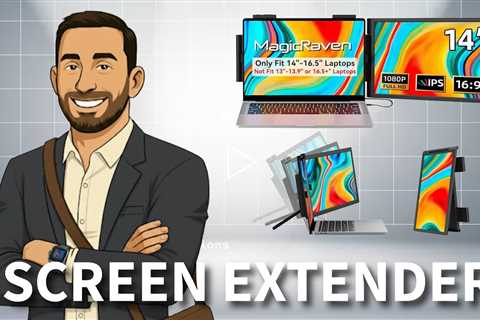 MagicRaven 14in 1080P IPS Portable Monitor - USB-C/HDMI Port, for Win/Mac/Android/Switch/PS5/Xbox pd