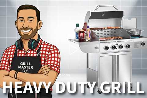 Electactic G41 Pro - 4 Burner Heavy Duty Stainless Steel Propane BBQ Grill - Side Burner, 42,000 BTU