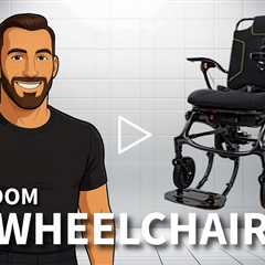 KERDOM DX07 Ultra Light Carbon Folding Electric Wheelchair - Weighs Just 36.5 Lbs w/o the Battery