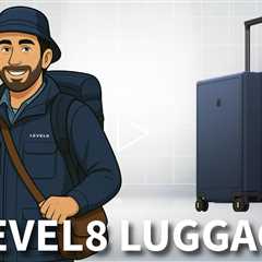 LEVEL8 Luminous Hardside Luggage - Carry-on Suitcases with Wheels - TSA Lock, Airline Approved