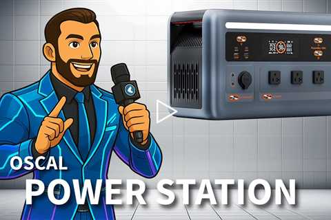 OSCAL PowerMax 1800 Solar Generator - Fast and Adjustable Charging - 1024Wh 1800W LiFePO4 pd