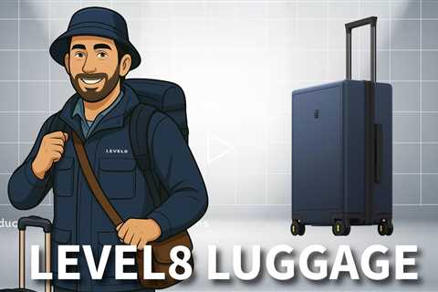 LEVEL8 Luminous Hardside Luggage - Carry-on Suitcases with Wheels - TSA Lock, Airline Approved