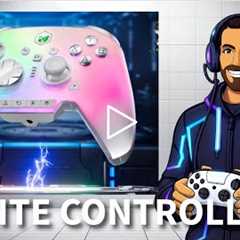 MOHJOHN Rainbow3 Full-Microswitch Elite Game Controller - 16 micro switch buttons, 14 RGB LED groups