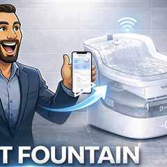 PETGUGU Cat Water Fountain - 8-layer purification (99.9% sterilization), AI-Powered Health Reports