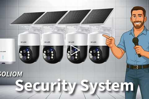 SOLIOM 4K Four-Camera Wireless Security Camera System, 8MP Day Night, Dual-Band Wi-Fi w/ Homebase