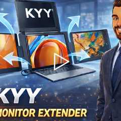 KYY X90G 15.6in Quad Portable Monitor Extender - 15.6 1080P Full HD IPS screen, 60 Hz Refresh