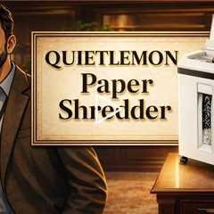 QUIETLEMON Paper Shredder - Auto mode, Independent Entrance for CDs, Anti-jam, Overheat protection p