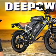 Deepower QS7 90Nm 60Ah Dual Battery Fat Tire Mountain E-Bike - 1500W Peak Motor, 32+ MPH