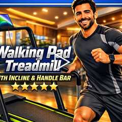 HADMAX Walking Pad Treadmill with Incline and Adjustable Handle Bar p