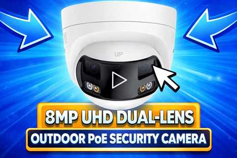 ANNKE FCD800 8MP UHD Dual Lens Outdoor PoE Security Camera, 180° Panoramic View p