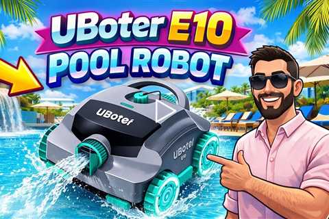 UBoter E10 Pool Robot - Dual-Layer Filtration, Obstacle Crossing, Enhanced Edge & Corner Cleaning
