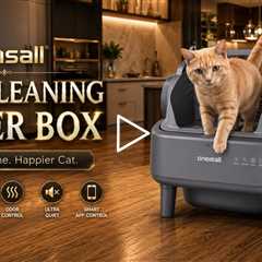 OneIsAll Ease S1 Self Cleaning Litter Box: Fits Large & Multiple Cats, Up to 14 Days Hands-Free